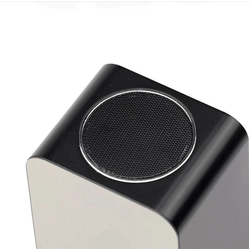 Светодиодный зеркальный Будильник Bluetooth динамик беспроводной синий сабвуфер