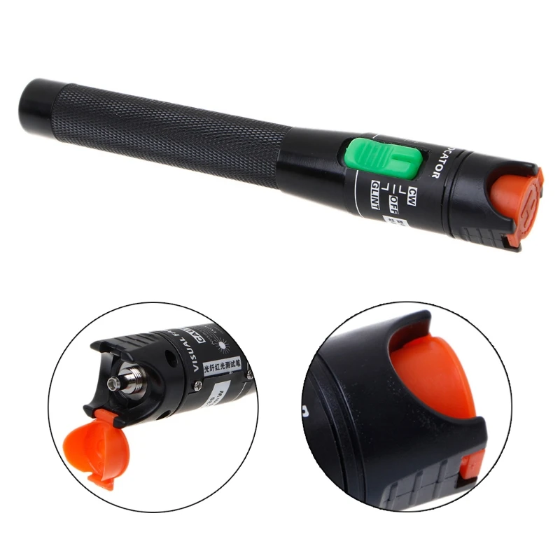 

Visual Fault Locator 30mW Red Light Source Fiber Optic Cable Tester Pen Tool H55F