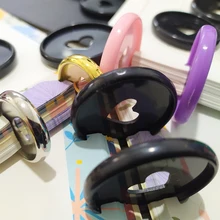 30 шт. скрепляющее кольцо с пластиковым диском, скрепляющее кольцо с цветными листьями для офиса, скрепляющее кольцо, диск с цветным грибным отверстием, А4 связующее кольцо