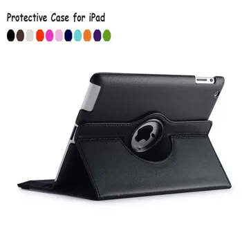 

Case for iPad 2 3 4 5 6 Air 1 2 iPad 9.7 2017/2018 Pro 9.7'' 10.5'' 360 Degree Rotation PU Leather Smart Case Cover Funda Coque