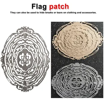 

1 pcs Stampes Metal Steel Cutting Dies Lace Edge Oval Frame Die Embossing Stencil for Scrapbook Album Card Making