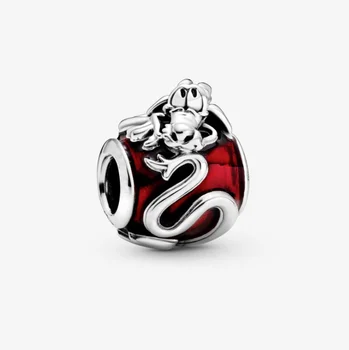 

2020 New Free Shipping 925 Sterling Silver Beads Mulan Mushu Dragon Charm Fit Original Pan Bracelet Women DIY Jewelry Making