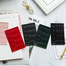 Etiquetas de índice de Color Vintage japonés, marcapáginas, diario, pegatinas de cuero de imitación, etiqueta para llave de archivo para estudiante, pegatina, suministros de oficina y escuela