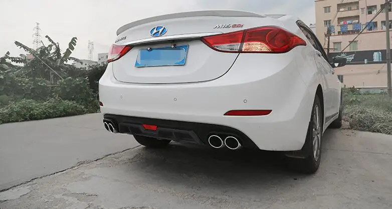Для hyundai Elantra Body kit спойлер 2012- для Elantra BK ABS задний спойлер передний бампер диффузор защитные бамперы