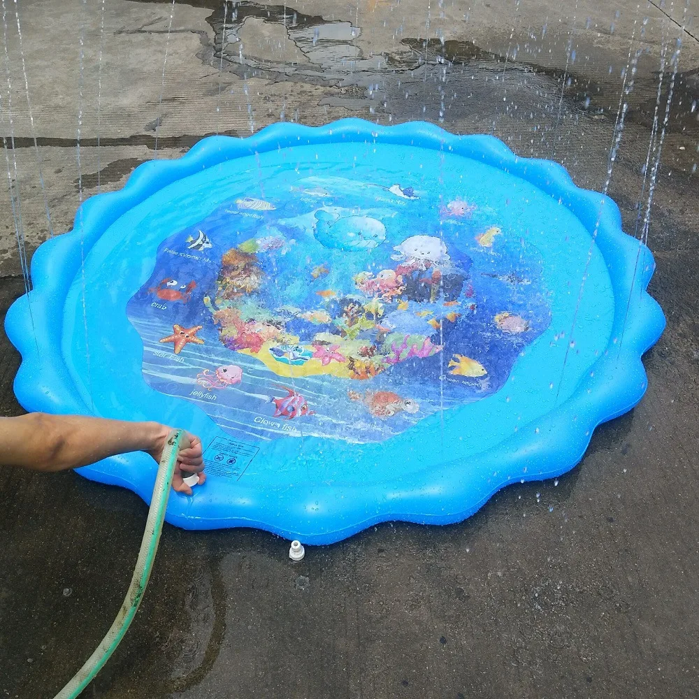 Esteira de Água Almofada de Água Brinquedos ao ar cm do Verão do Bebê das Crianças Jogar Jogos Almofada Praia Gramado Inflável Spray Livre Banheira Natação Piscina 100 Mod. 193627 5 Boias para bebês e crianças