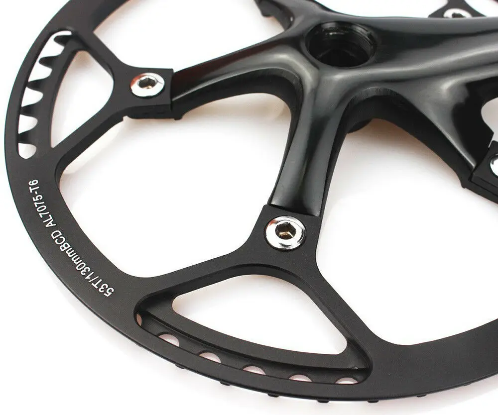 Chainring 130 BCD коленчатый набор складной велосипед BMX односкоростной Litepro Chainwheel AL7075 170 мм Crank 130bcd 45T 47T 53T 56T 58T