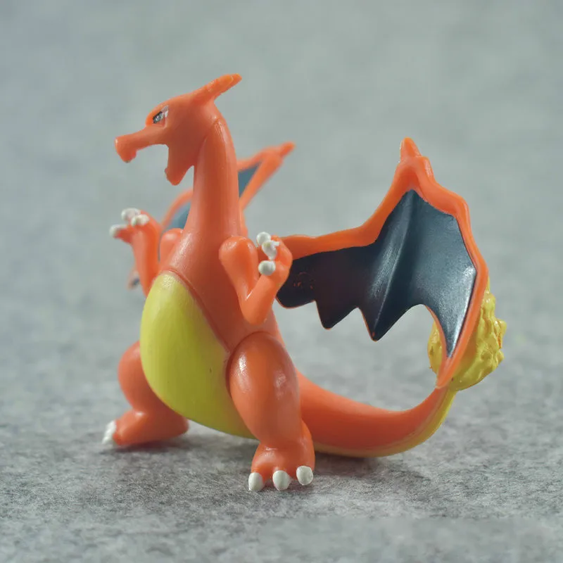 6-8 см мультфильм Charizard Aggron Mewtwo Стрекоза ивазавр венусаур шармелеон Пикачу большой размер фигурки Покемон игрушки - Цвет: 2