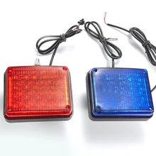 12V красный и синий светодиодный мигающий огонь индикация светильник полицейские, пожарные аварийный стробоскоПредупреждение ющий Маяк для индикации лампы