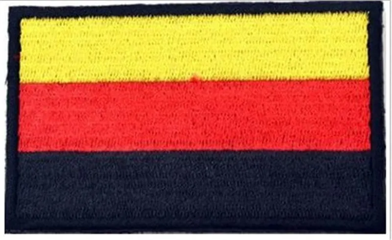 Germany black border Тканевые нашивки в виде флага страны, военные нашивки в Россию, Японию, индийскую, ирландскую, немецкую нашивку с крючком, флаг Израиля, нашивки для рюкзака - Цвет: Germany black border