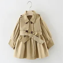 Осенняя одежда для маленьких девочек, куртка, модное пальто для маленьких девочек, куртки, детская одежда с длинным рукавом, верхняя одежда ...