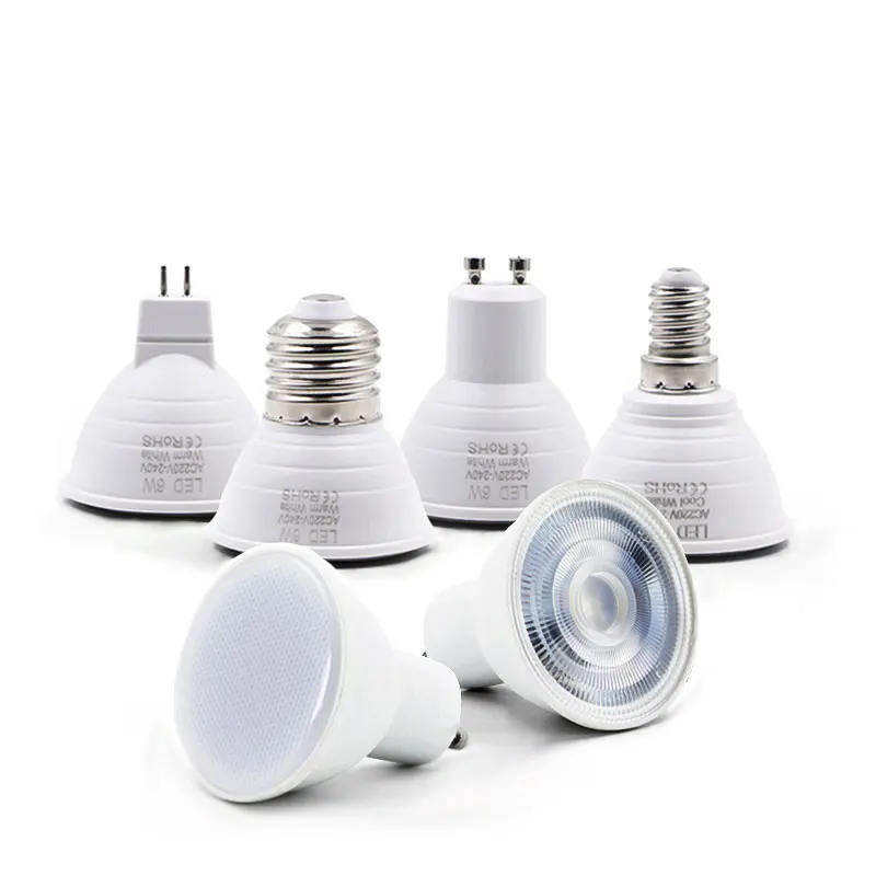 

E27 E14 MR16 GU5.3 GU10 Lampada LED Bulb 6W 220V Bombillas LED Lamp Spotlight Lampara Spot Light