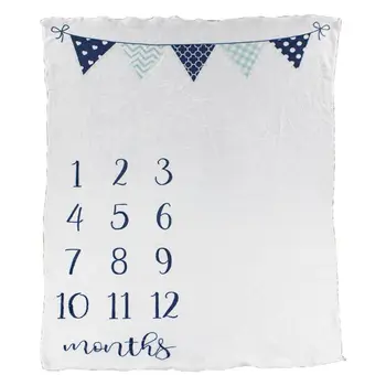 

Baby Month Blanket Photo Background Cloth Infants Wrap Towel Flannel Milestone Photography Blankets