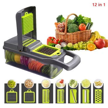 

Multifunction Vegetable Cutter Kitchen Gadgets Garlic Press Steel Blade Potato Peeler Carrot Grater Chopper Kitchen Accessorie
