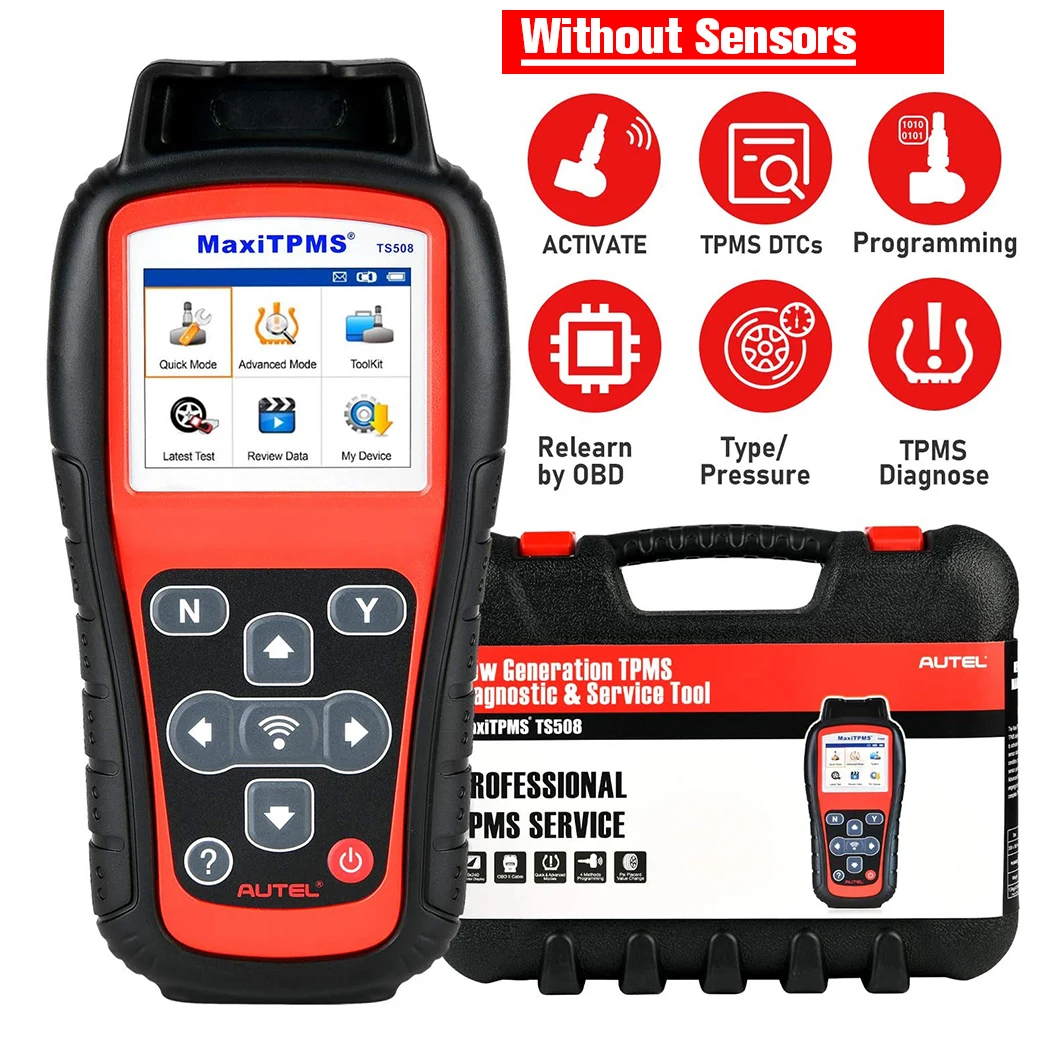 Autel MaxiTPMS TS508 TPMS Tool+MX Sensors TPMS Programing Programmer Kit,Car OBD2 Diagnostic Tool TS508K Tire System Code Reader car battery charger price Code Readers & Scanning Tools