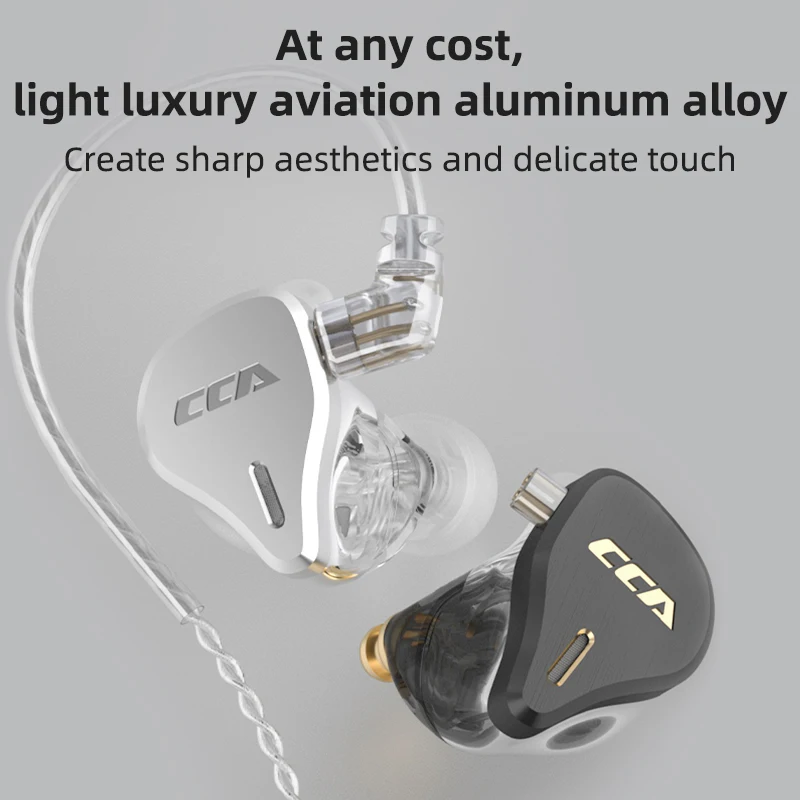 CCA CS16 16BA Units HIFI In Ear Earphones Bass Noise Cancelling Earbuds Metal DJ Sports Headphone For KZ ZAX ASX ZSX EDX ZS10 Z1