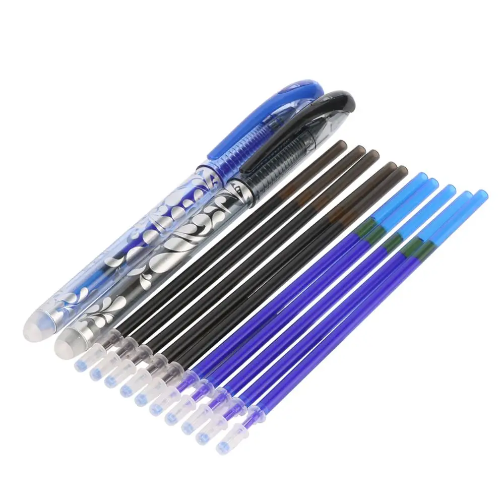 Erasable Washable Handle Erasable Pen 0.5mm Gel Pen Blue Black Ink