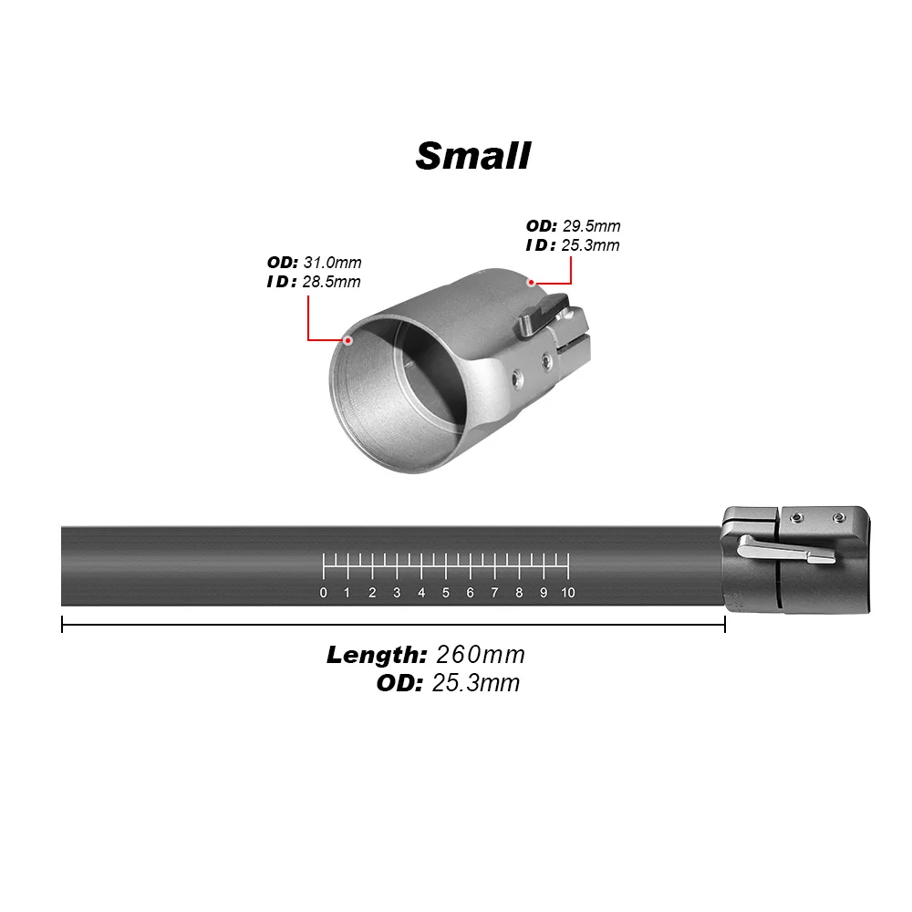 ZJ Plastic And Aluminum Clamp Adjuster Ferrule Inner Carbon Tube Length Locking Adjustor for Kayak Paddle
