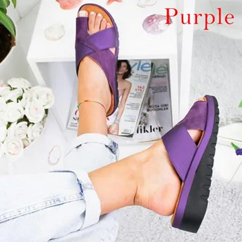 

Women Artificial Shoes Slippers Orthopedic Bunion Corrector Comfy Platform Ladies Casual Big Toe Correction Sandal