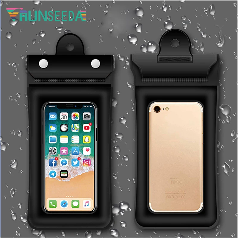 

Touchscreen Waterproof Mobile Phone Swimming Bag Floating Airbag Surfing Diving Bag Smart phones Packing Swim Accessory