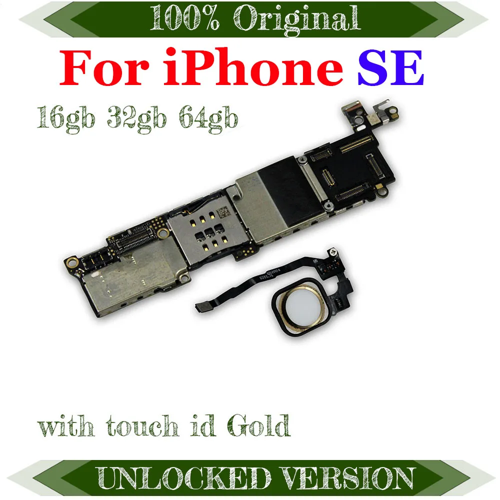 Fringerprint, Заводская Разблокировка для iphone SE материнская плата с сенсорным ID для iphone 5SE материнская плата с полным чипом