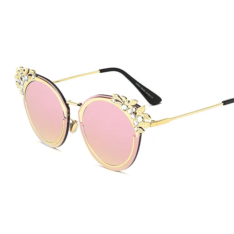 Hot selling Women Sunglasses brand fashion diamond glasses femalefashion sunglasses