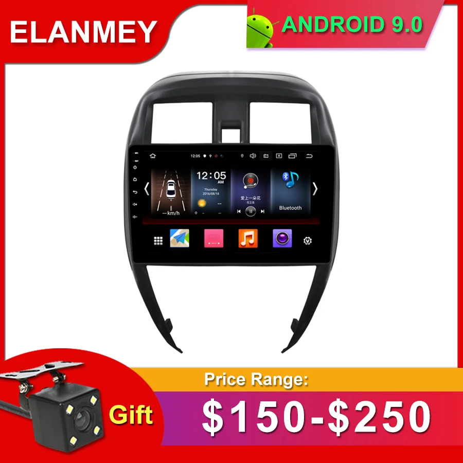 Подарочная камера автомобиля радио для Nissan SUNNY Android 9,0 gps навигация Bluetooth Сенсорный экран автомобиля аудио Стере мультимедиа