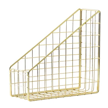 

Electroplated Iron Book Holder Desktop Shelf File Magazine Book Stand Office Home Stationery Organizer Holder