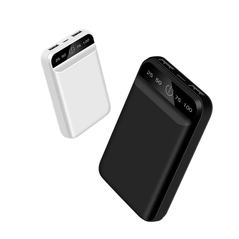 

Mini Power Bank 10000mAh LED Display Powerbank for iPhone Xiaomi External Battery Battery Mobile Phone Charger 2 USB Poverbank