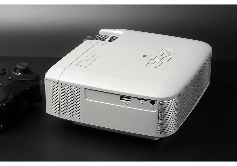 Aon светодиодный мини-проектор D40W, видеопроектор для домашнего кинотеатра. 1600 люмен, поддержка HD, беспроводной синхронизация дисплея для iPhone/Android телефона