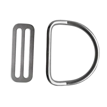 

Portable Scuba Diving Weight Belt Keeper Retainer Bent D Ring For 2" Webbing
