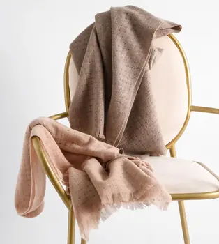 

New fashion Wool Plaid Scarf for fall / winter 2020Women's warm solid wool warm scarf with extra large shawl scarf women winter