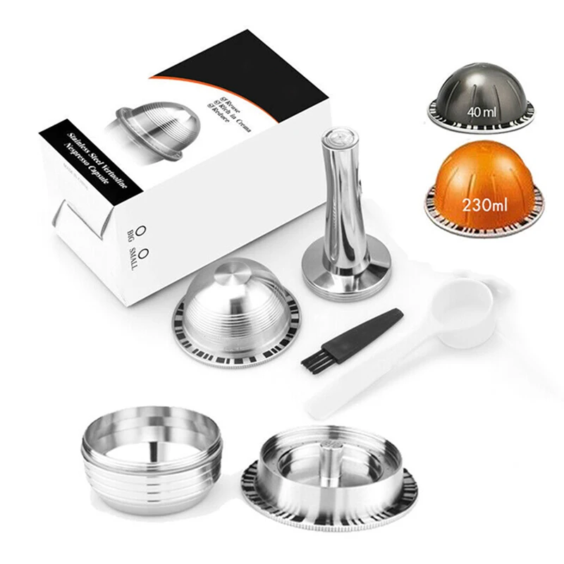 

6pcs/set Reusable Coffee Capsule Tamper Set For Nespresso Vertuo ENV135BAE & For Krups XN 9031