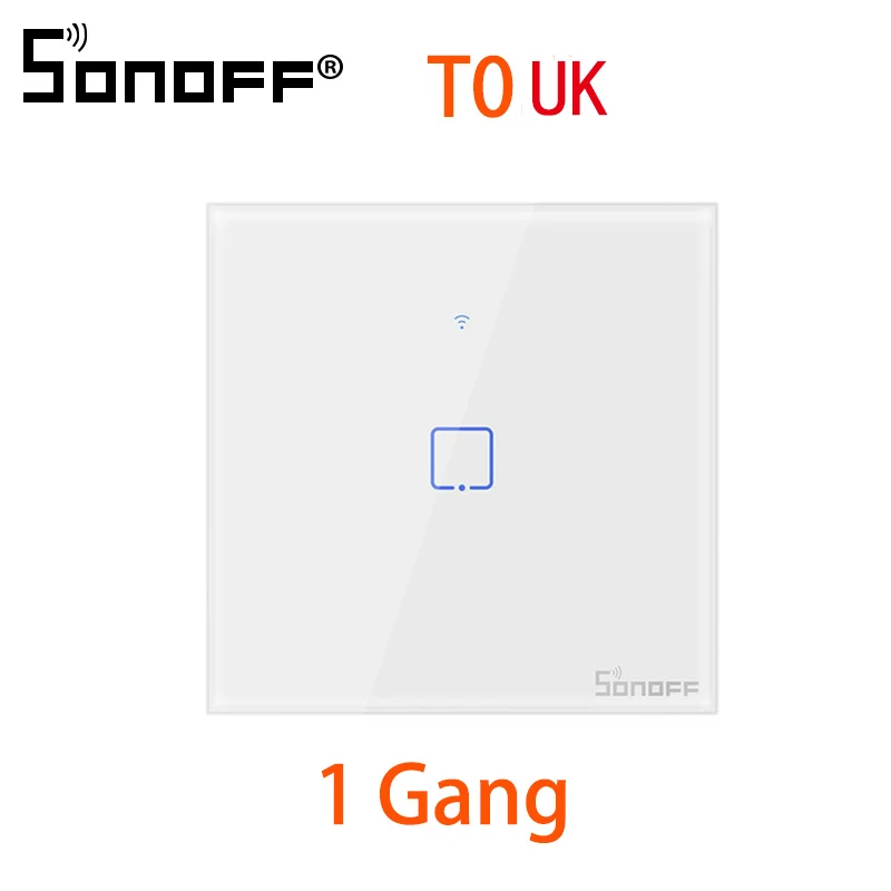SONOFF T0 TX умные WiFi умные переключатели с 2/1 бандами Wifi переключатель для Google Home Alexa Совместимая система умного дома ЕС, Великобритания и США - Комплект: T0 UK 1C