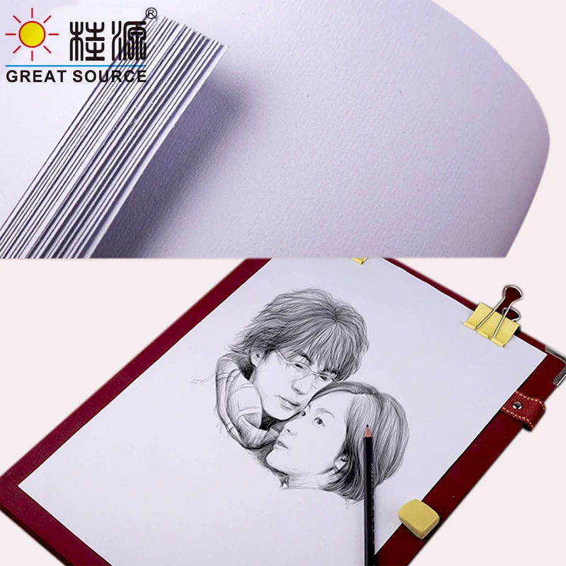 

4K Pencil Sketch Paper Art Drawing Paper Pure Wood Pulp Paper 160g Painting Paper(20 sheets)