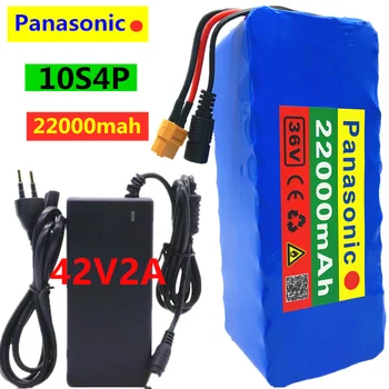 

Panasonic 36V Battery 10S4P 42V22Ah Battery 500W High Power 22000mAh Battery 36V Ebike Electric Bike Charger BMS + 42V Charger