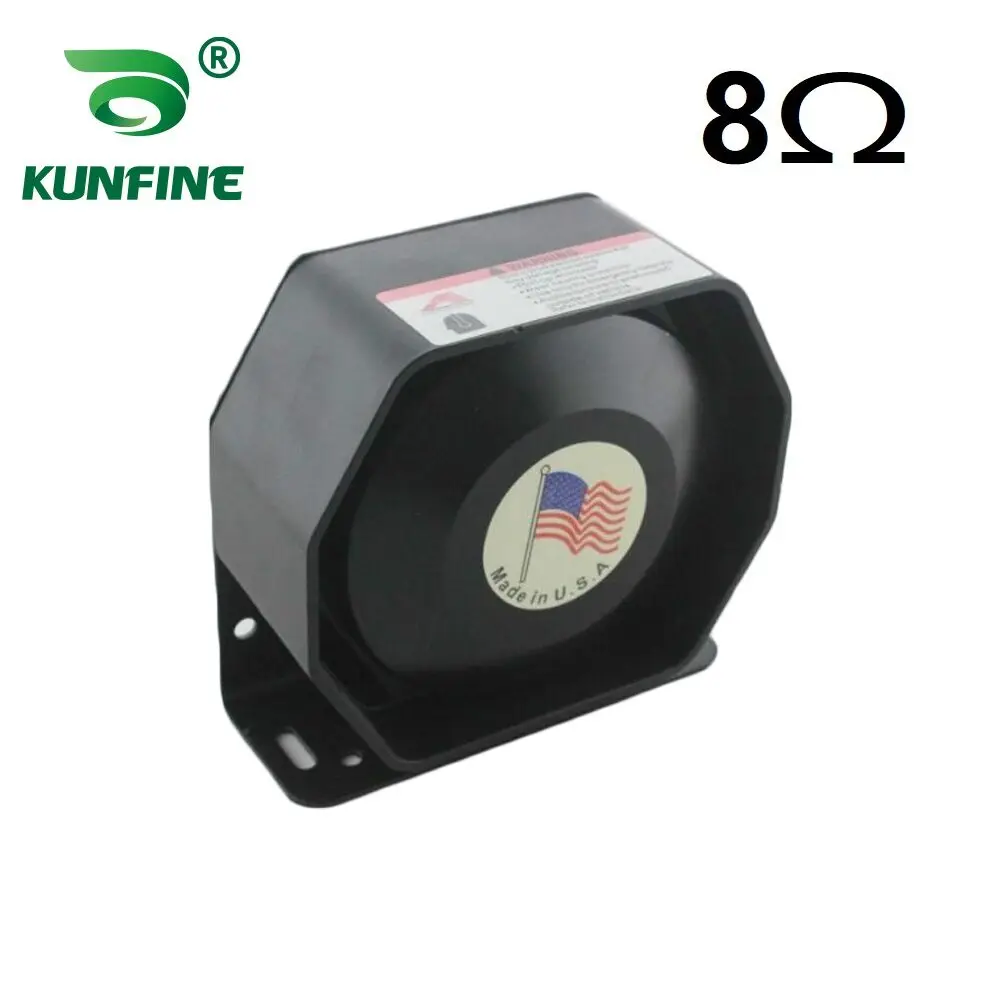 KUNFINE 200W Emergency Warning Car Horns Super Loud Alarm Siren Sound Tone Police Fire Horn Loudspeaker