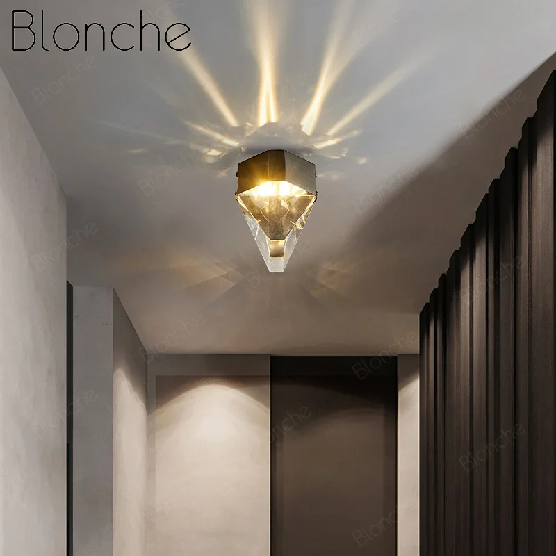 K9 Crystal Ceiling Light Fixtures Gold LED Lamp Modern Lustre Bedroom Dining Room Aisle Corridor Lighting Art Home Decor | Лампы и