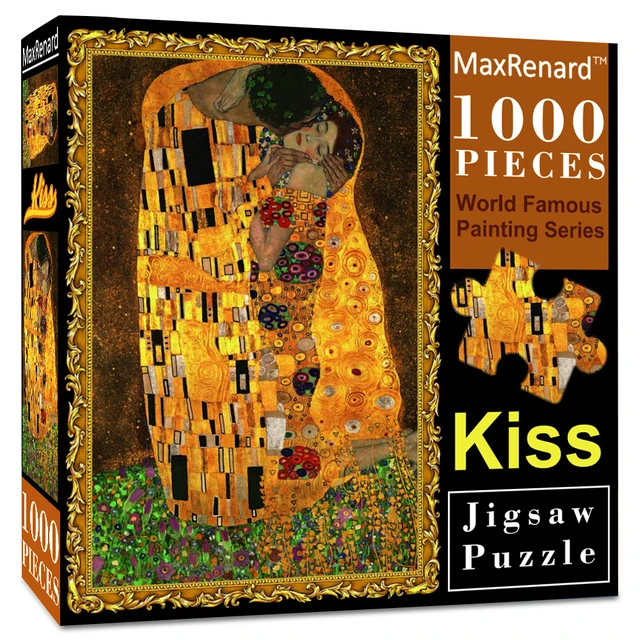 MaxRenard Puzzle 1000 Pieces Adult Puzzle Jigsaw 50*70cm Noble Deer Family Assembling Animal Photos Puzzles Toys for Adults The kiss
