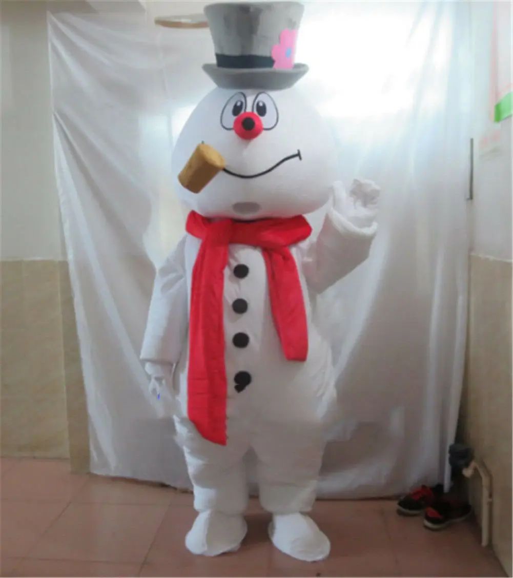

New UNISEX Christmas The Snowman Mascot Costume Parade Character Fancy Cosplay Dress