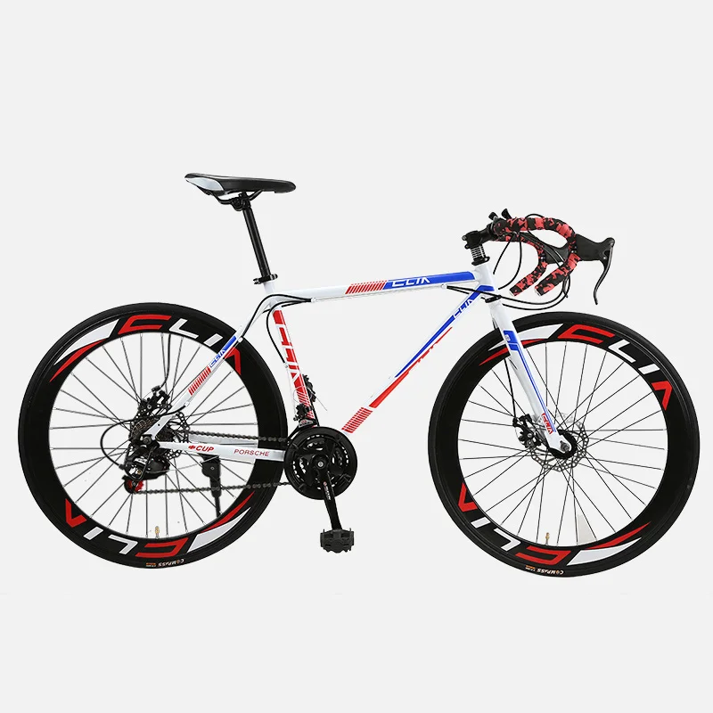 Road Bike Fixed Gear Bicycle Men And Women Speed Bender Racing Disc Brake Bicycle 26 Inch 60 Knife Adult Student Racing
