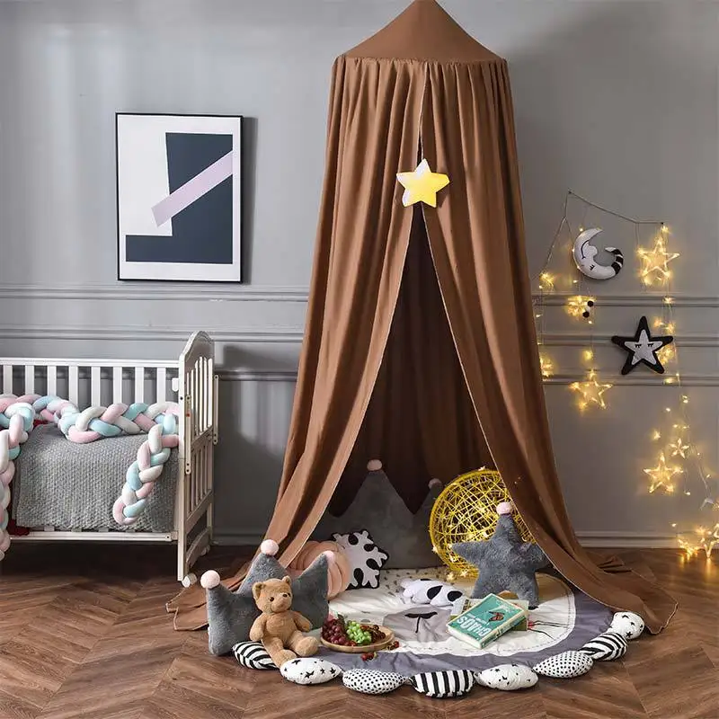 

Baby Canopy Mosquito Children Room Decoration Crib Netting Baby Tent Viscose fiber Baby Mosquito Net Photography Props