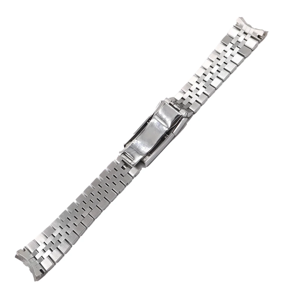 20 мм Нержавеющая сталь сменный наручный ремешок для наручных часов браслет, ремешок для часов юбилея с серовато-застежка для Rolex GMT Master II