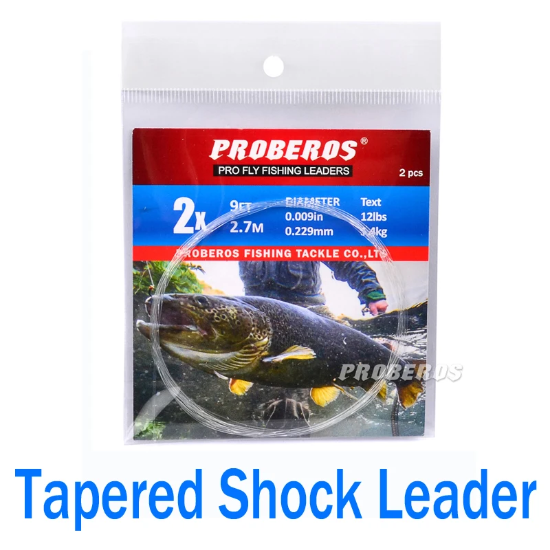 

Tapered Shock Leader Tippet 2.7M/ 9FT 0X-6X Fly Fishing Line Nylon Sub-wire Variable Diameter Sub-line Fishline Pesca FD201