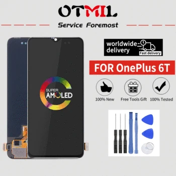 

6.41"Super AMOLED For OnePlus 6T LCD Touch Screen Digitizer Assembly Replacement For Oneplus 6T Display #1
