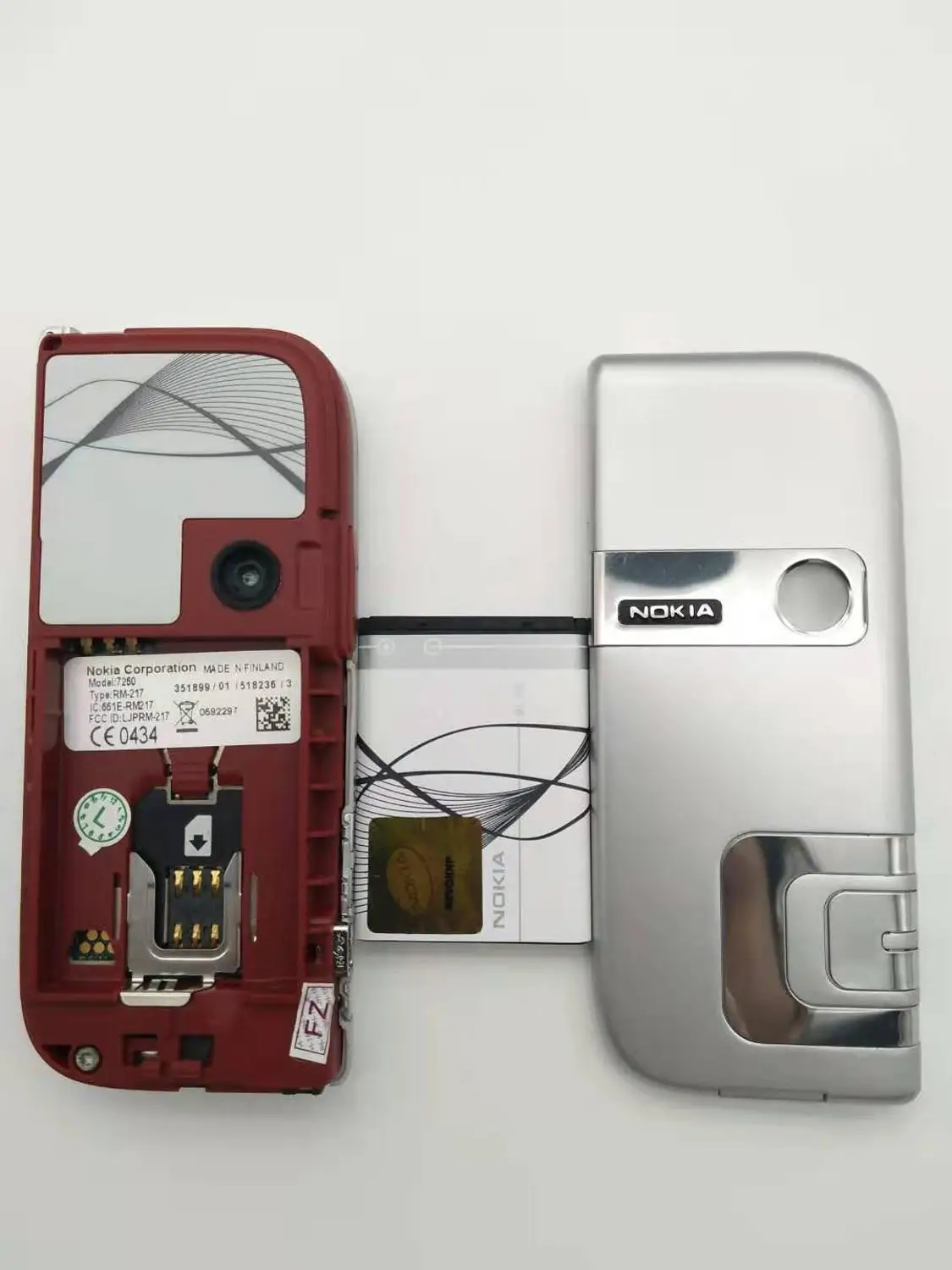 7260 отремонтированный Мобильный телефон Nokia 7260 старый дешевый телефон золотого цвета отремонтированный