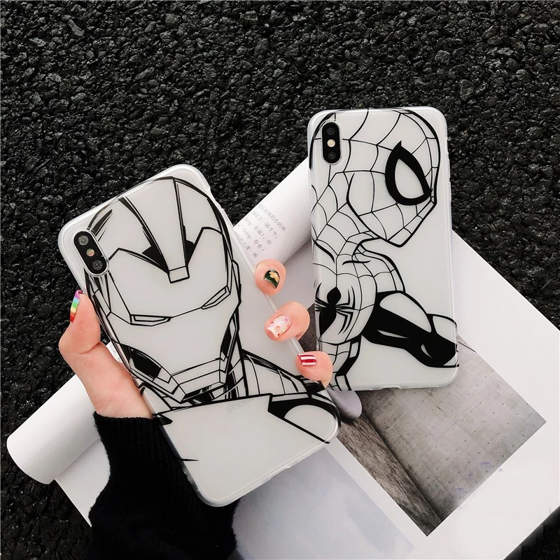 Чехол для Apple iphone 7 8 6 s Plus 11 Pro Max чехол XR X XS 7plus 5 se с изображением Человека-паука