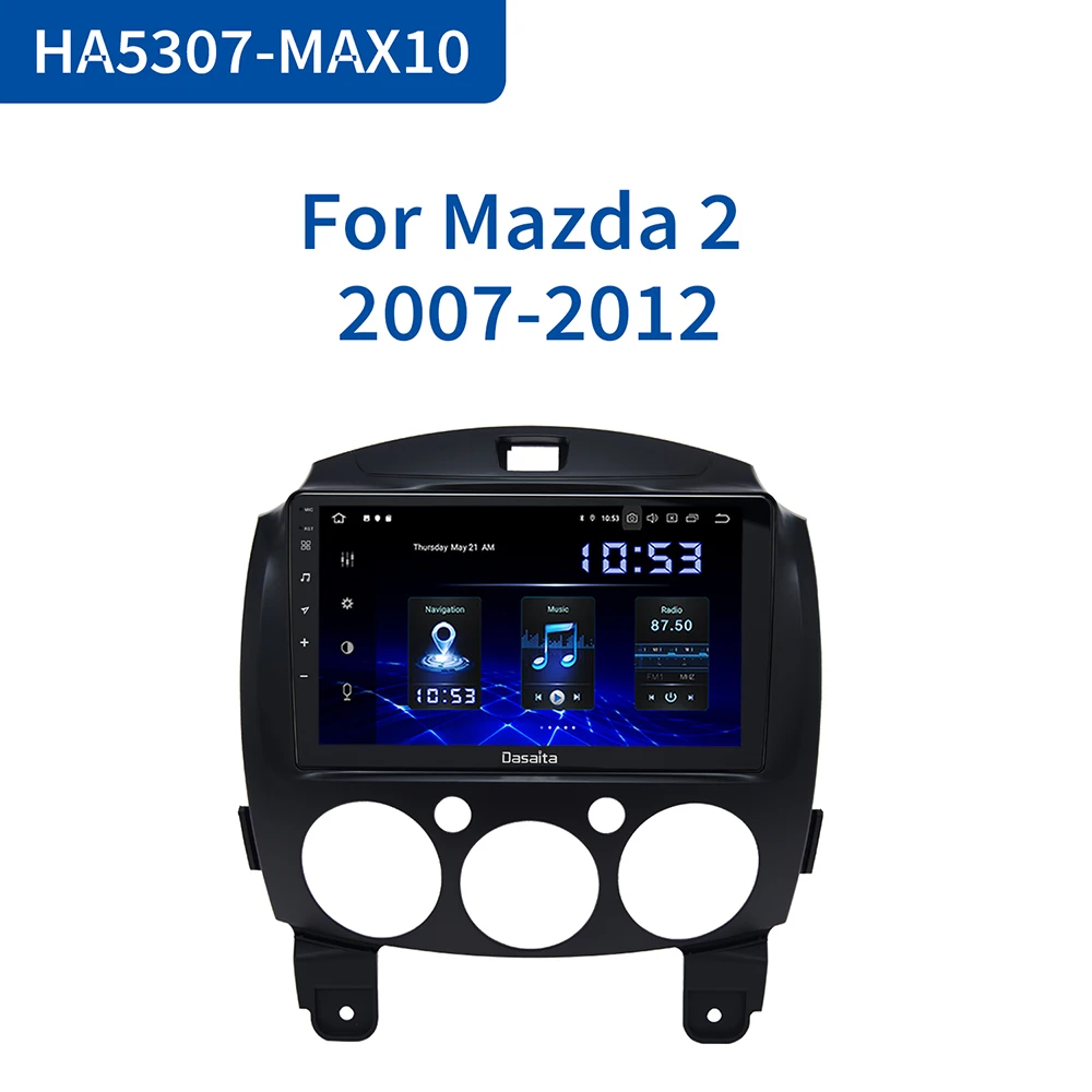 Автомобильная Система DSP Dasaita 1DIN Android 10 0 для MAZDA 2 радио 2010 2011 2012 2013 GPS навигация