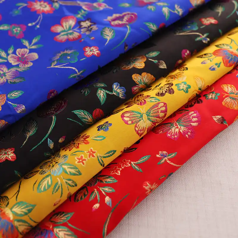 サテン生地ブロケードジャカード生地花柄の服素材縫製のためにチャイナと着物 Fabric Aliexpress