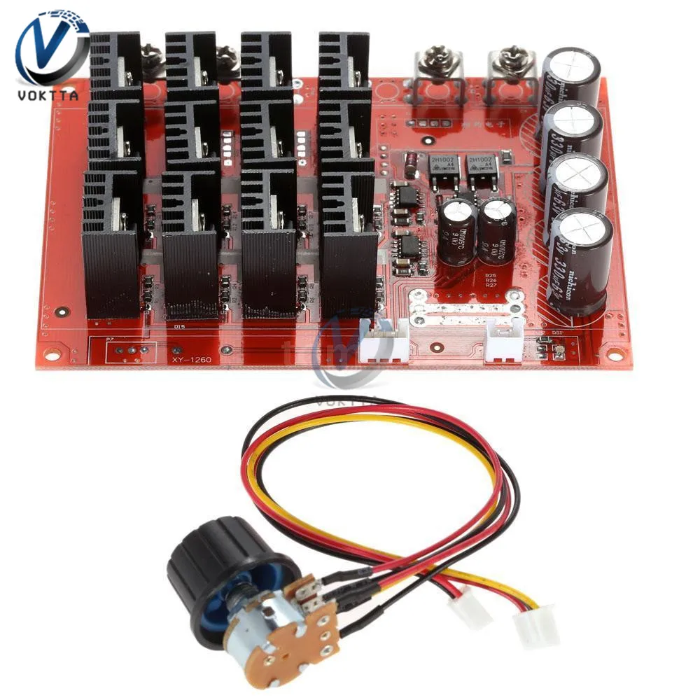 DC 10-50 в 60A регулятор скорости двигателя ШИМ HHO RC контроллер 12 в 24 в 48 в 3000 Вт регулятор скорости регулятор напряжения регулятор переключатель