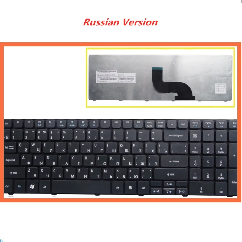 Ноутбук Русская клавиатура для ACER 5810T 5820T 5750G 5742 5536TG 7741ZG ноутбук замена раскладки